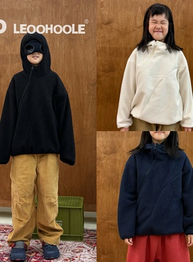 LEOOHOOLE | 哦哦乐 华夫格柔软抗静电山系户外连帽儿童外套卫衣