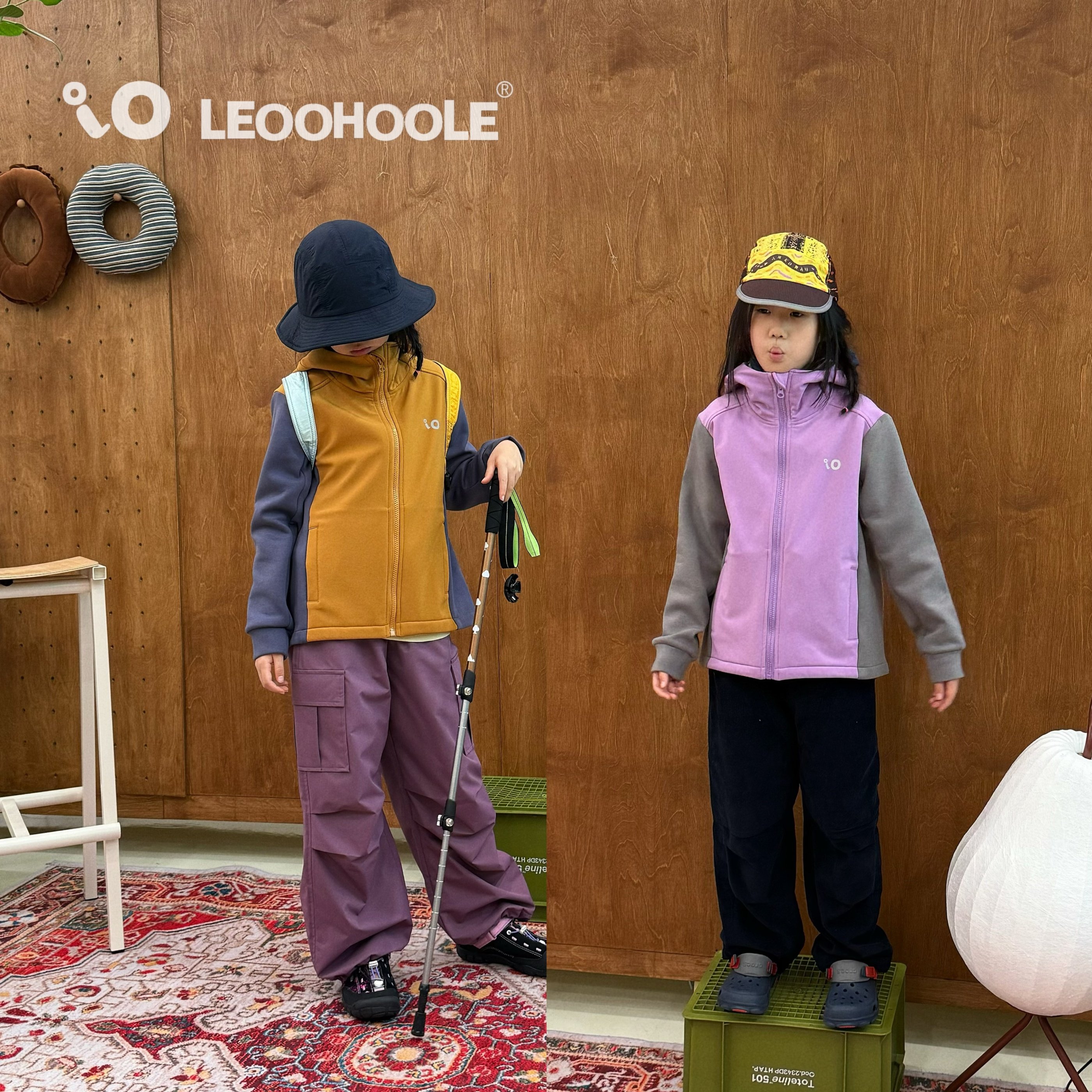 LEOOHOOLE | 哦哦乐  山系户外风防水拉绒撞色连帽外套,童装/婴儿装/亲子装,普通外套,淘宝优惠券,粉丝福利购,淘宝优惠卷