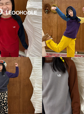 LEOOHOOLE |哦哦乐亲肤秒暖抗静电保暖摇粒绒拼接插肩T恤衫打底衫