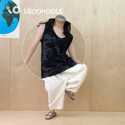 LEOOHOOLE | 哦哦乐 限定环保天丝汉麻抗菌防晒迷彩印花背心