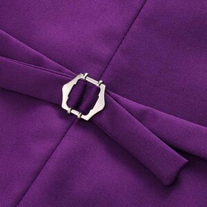 主推男士职业大码西服三件套15个纯色外贸跨境711-紫色p180图片
