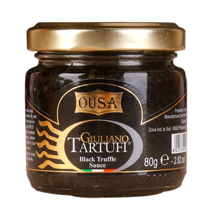 意大利进口欧萨黑松露味调味酱80g 家用意面披萨黑菌酱料西餐调料