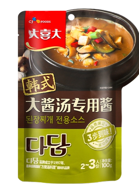 大喜大100g韩式大酱汤速食调料