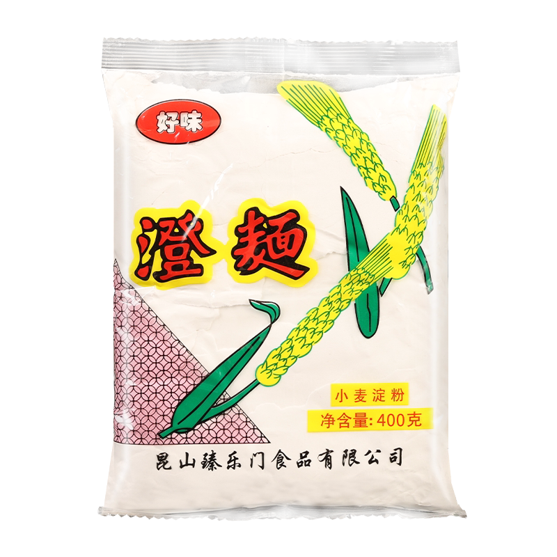 好厨澄面400g*6袋家用上海澄粉小麦淀粉冰皮月饼水晶虾饺烘焙原料_虎窝淘