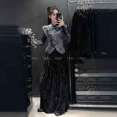 女冬季 加厚保暖时尚 洋气2025新款 加绒衬衫 欧洲站新中式 国风衬衣潮