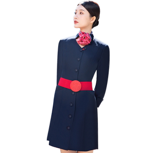 东航空姐制服职业装高端气质连衣裙售楼处美业工作服酒店经理工服