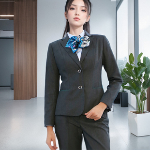 工作服套装 外套衬衫 女2026春行服工装 子衬衣西装 工服 工作裤 职业装