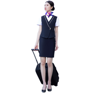 空姐制服女高端职业套装珠宝店客服物业工装售楼外顾问酒店工作服