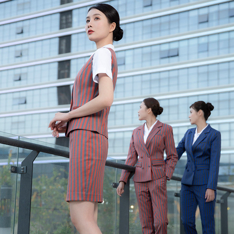 奥凯空姐制服女职业套装酒店前台珠宝店工装ktv售楼部工作服高端