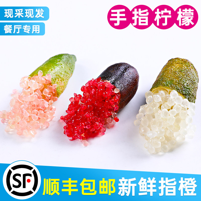 【奇珍异果】手指柠檬鲜果指橙500g不常见水果鱼子酱西餐食材包邮