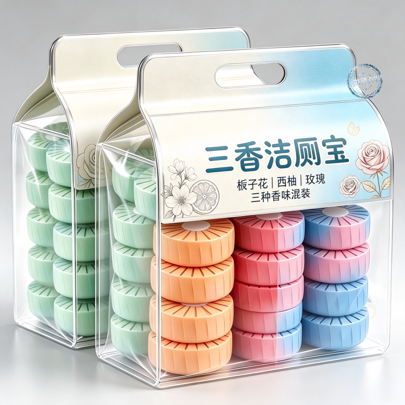 3香混装蓝泡泡洁厕宝除垢