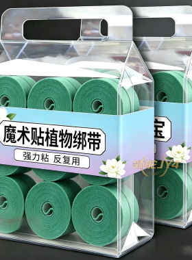 魔术贴扎带打卷绿植捆绑绿色绑树绑植物不伤植物扶正支撑植物绑带