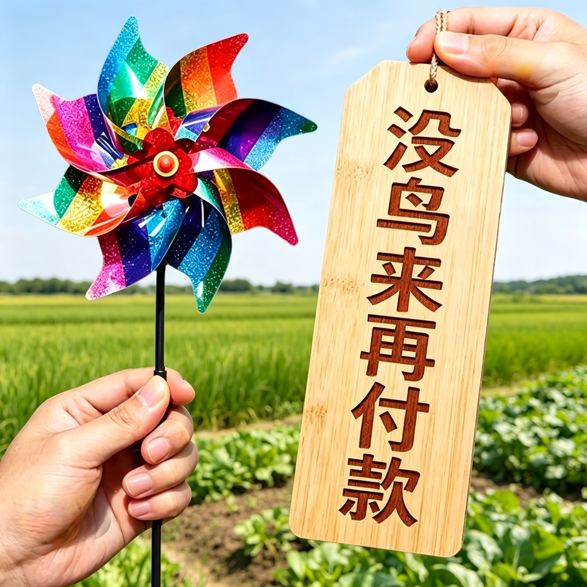 户外反光闪光风车驱鸟器