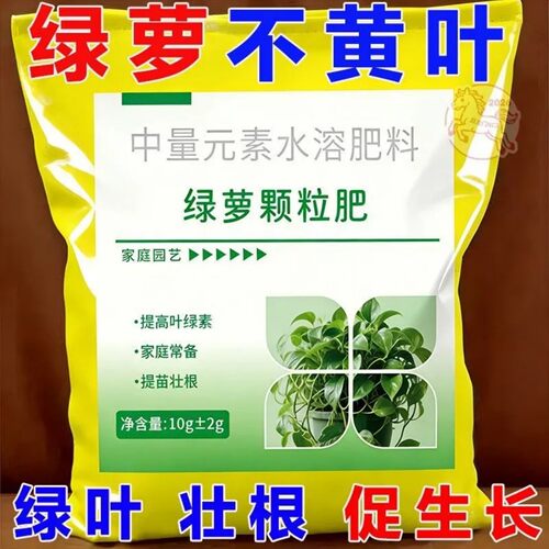 绿萝营养液防黄叶落叶增肥壮根