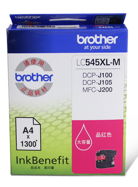 原装兄弟LC549XL-BK黑色墨盒LC545XL彩色墨盒 适用DCP-J100 J105 MFC-J200