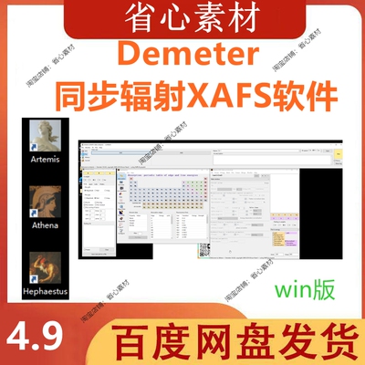 Demeter软件XAFS同步辐射分析 包括Artemis Athena Hephaestus