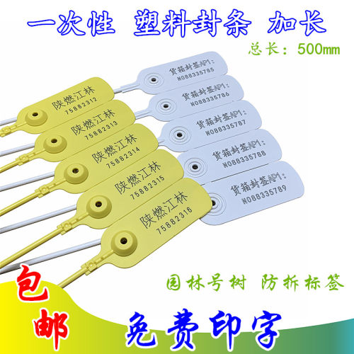 一次性塑料封条加长号树标签吊牌