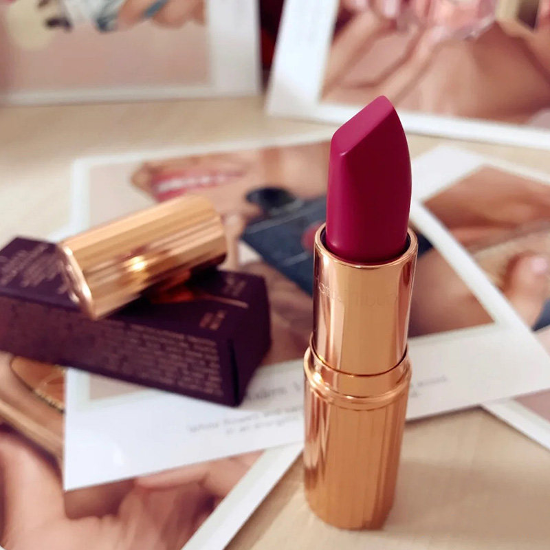 【玫红口红】夏洛特蒂铂丽哑光口红玫瑰宝石粉色哑光唇膏蓝调显白