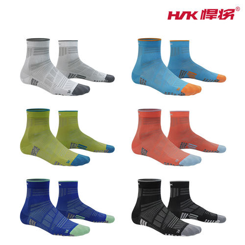 hnk悍将【氢能】透气运动袜石墨烯纤维户外健身训练夏季跑步袜