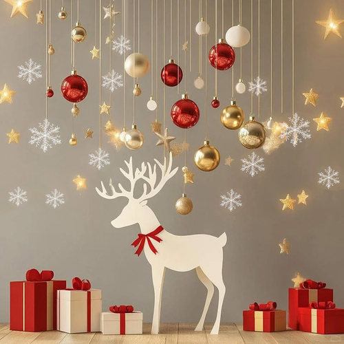 圣诞节christmas球挂件商场店铺珠宝场景布置装饰品氛围感仪式感