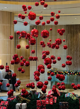 圣诞节christmas球挂件商场店铺珠宝场景布置装饰品氛围感仪式感