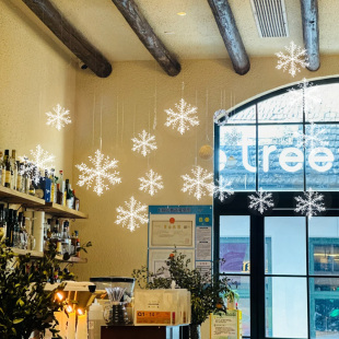 吊顶christmas球挂件圣诞节商场店铺场景布置装饰品氛围感仪式感
