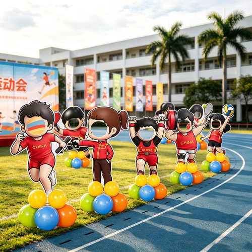 运动会小学立牌kt板拍照道具装饰