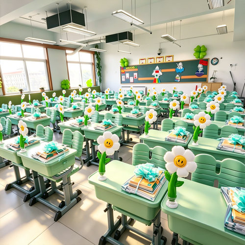六一十岁成长礼太阳花气球装饰