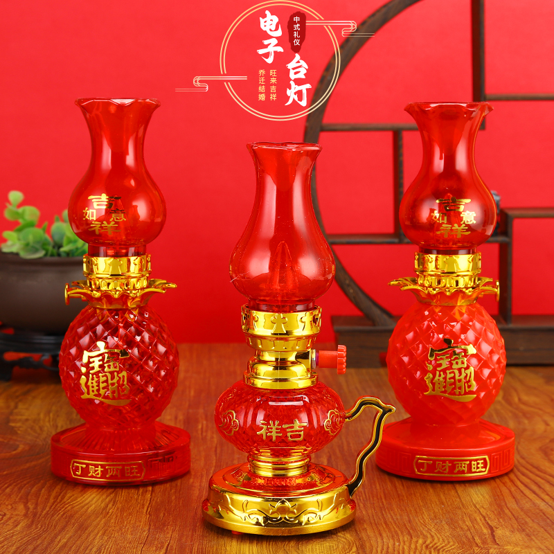 臺式燭燈插電電池家用電子蠟燭