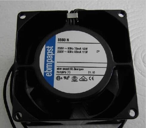 TYP 8550N 230V 80*80*38MM 德国PAPST 全金属耐高温 轴流风扇