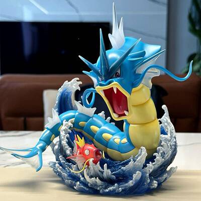 精灵 镇 暴量鲤龙限GK手办潮玩模真型雕像WSI摆件礼新物
