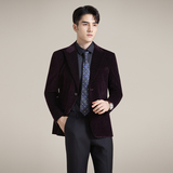 韩版修身西服灯芯绒时尚休闲西装外套DX48-P148，男装西服，星座1606-1