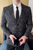 男士韩版修身西服时尚提花西装外套DX53-P148，男装西服套装，星座1606-1