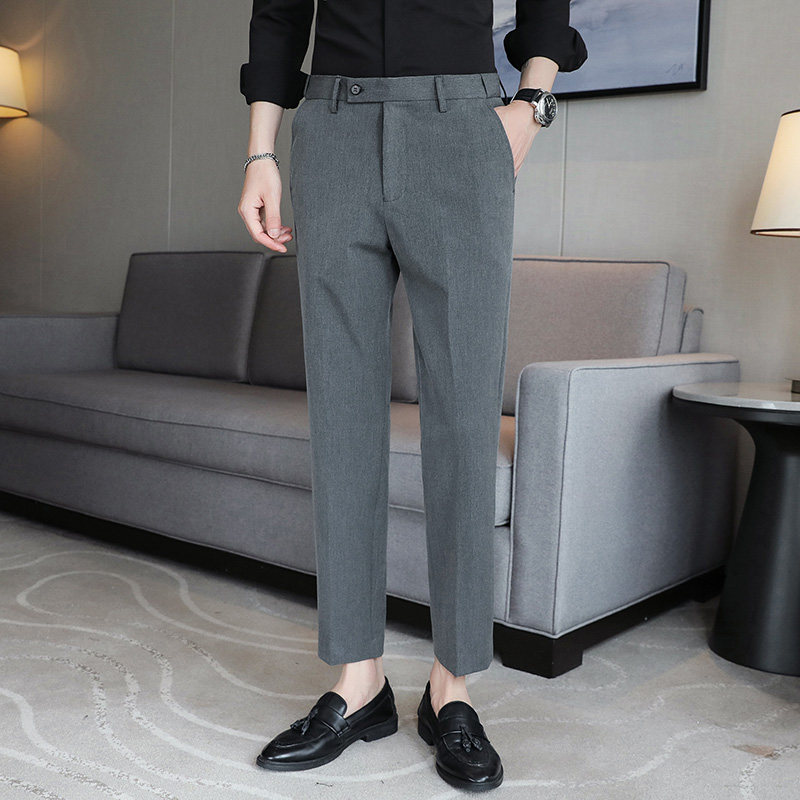 商务休闲修身时尚百搭伸缩腰男士九分西裤XK003-P68有做长裤,男装西裤,星座1606-1