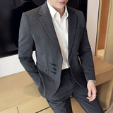 新中式风西服韩版修身西装套装2507-P195，商品下架区，星座1606-1