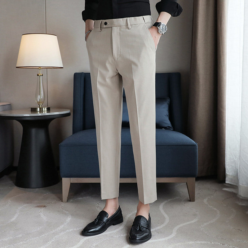商务休闲修身时尚百搭伸缩腰男士九分西裤XK003-P68有做长裤,男装西裤,星座1606-1