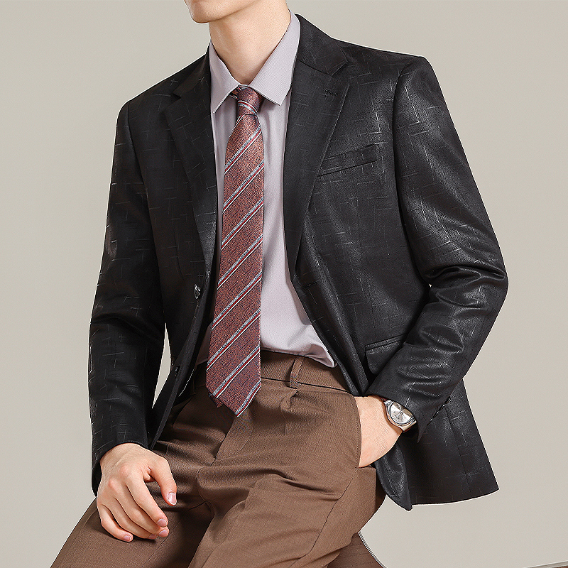 男士韩版修身西服时尚休闲提花西装外套DX62-P148，男装西服套装，星座1606-1