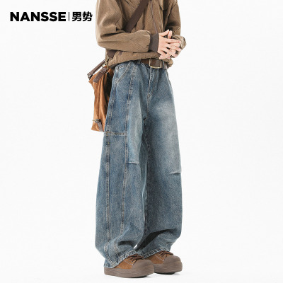 弯刀牛仔裤男款2025秋季新款