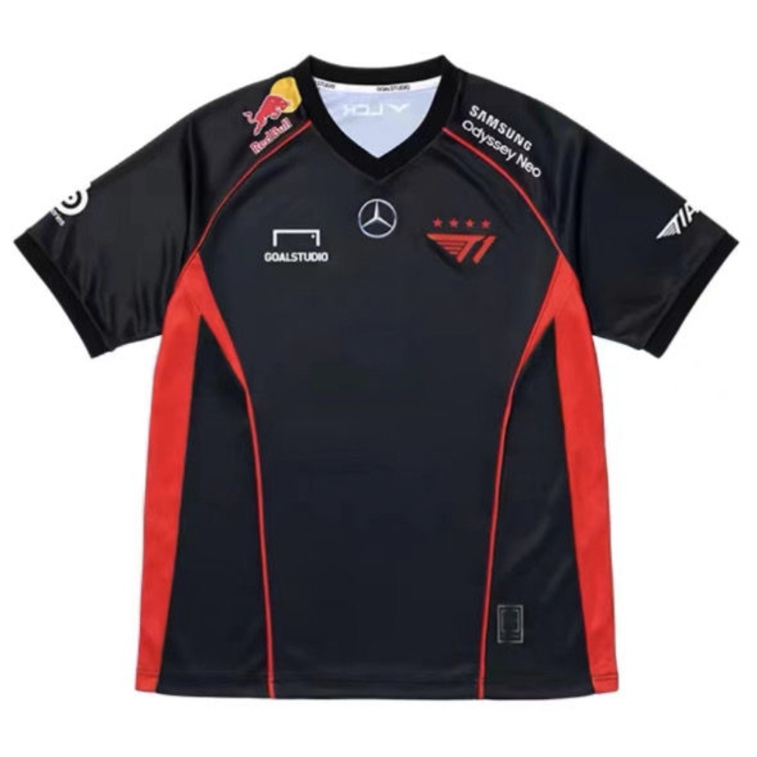 T1战队队服faker周边S14春季赛同款比赛服速干短袖T恤衫男女半袖