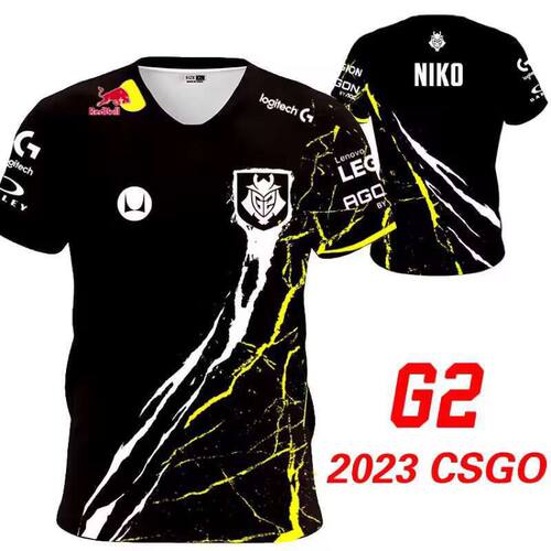 G2战队服CSGO电竞服2023短袖NIKO男major衣服kennys可定制M0NESY