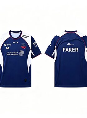 T1战队2026年队服新款LCK春季赛短袖T恤队员ID版Faker同款