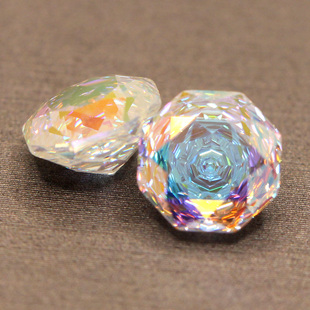 幻彩玫瑰切培育海蓝宝裸石轻奢小众戒面设计师严选高折射炫彩火彩