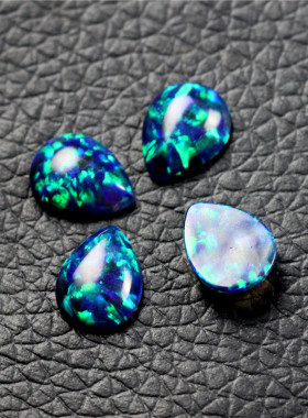 平底水滴饰品裸石戒面