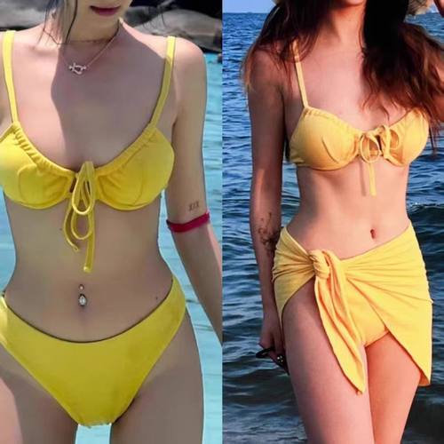 玲睿儿网红三角比基尼泳衣女辣妹