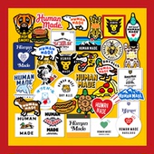 human 饰 made日本潮牌笔记本电脑ipad手机航空箱贴纸防水杯头盔装