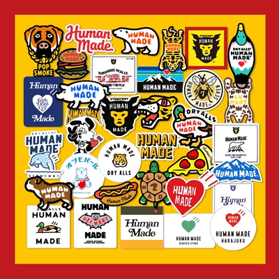 潮牌笔记本电脑贴纸humanmade