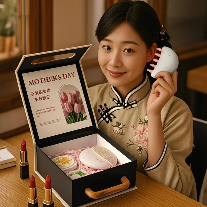 母亲节礼物送妈妈高级感按摩梳子