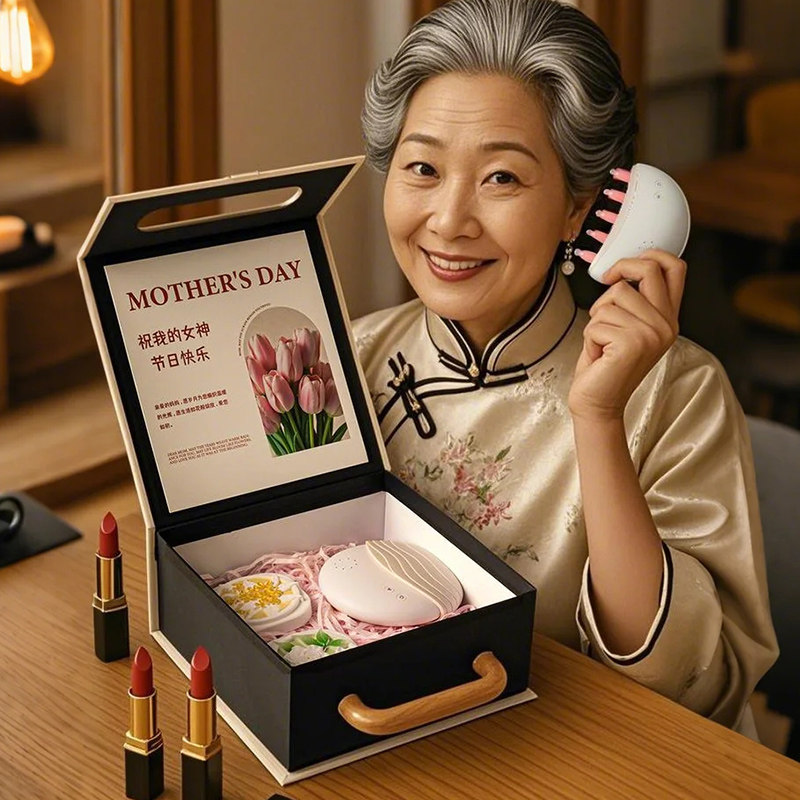 母亲节礼物送妈妈高级感按摩梳子