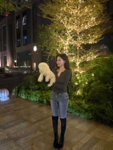 女小脚裤 陈椿儿 显瘦弹力紧身铅笔牛仔裤