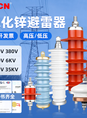 HY5WS-17/50高低压配电型氧化锌避雷器6/10/35kv 避雷计数器JS-8